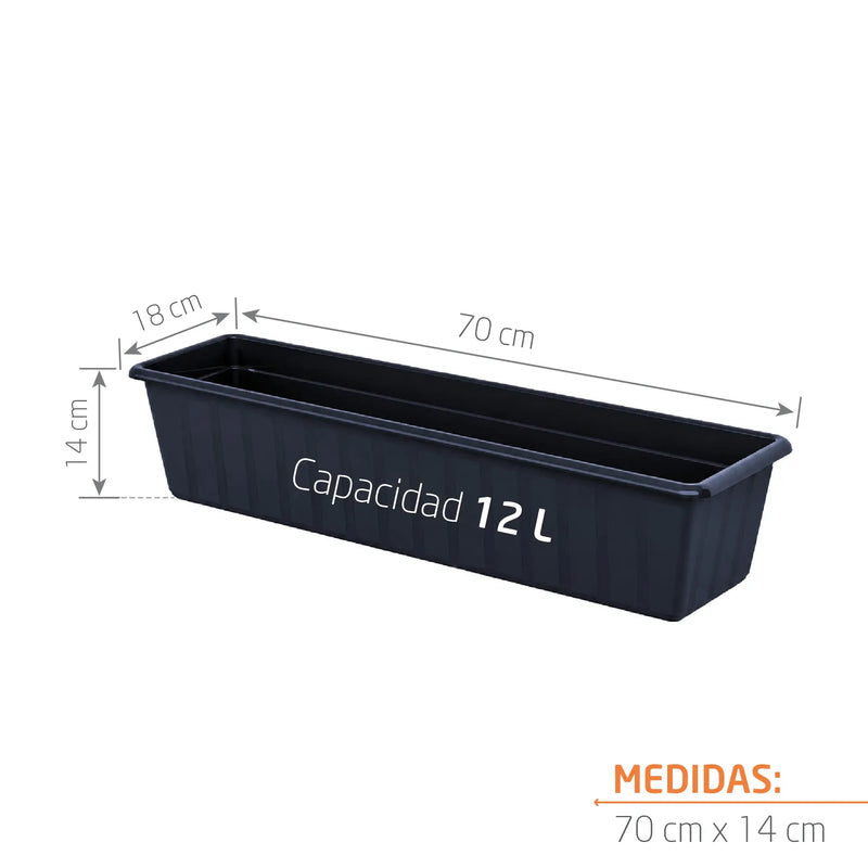 Jardinera Agro 70 X 14 cm