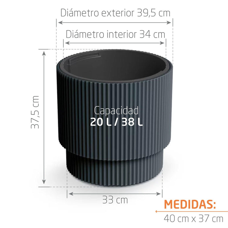 MATERA MILLY CILÍNDRICA 40 CM - Tumatera.co
