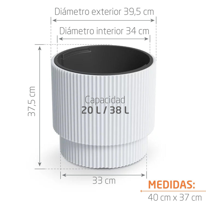 MATERA MILLY CILÍNDRICA 40 CM - Tumatera.co
