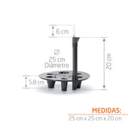 KIT AUTORRIEGO PARA MATERA CIRCULAR 25 CM - Tumatera.co
