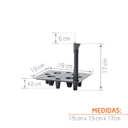 KIT AUTORRIEGO PARA MATERA CUADRADO 19 CM - Tumatera.co