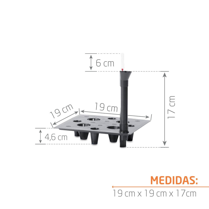 KIT AUTORRIEGO PARA MATERA CUADRADO 19 CM - Tumatera.co
