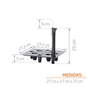 KIT AUTORRIEGO PARA MATERA CUADRADO 27 CM - Tumatera.co