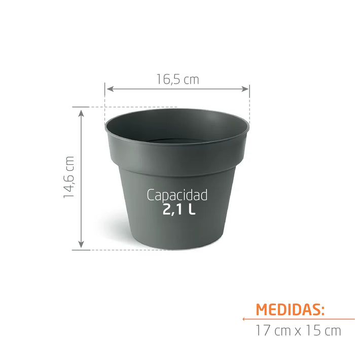 Matera Planti 17 x 15 cm gris