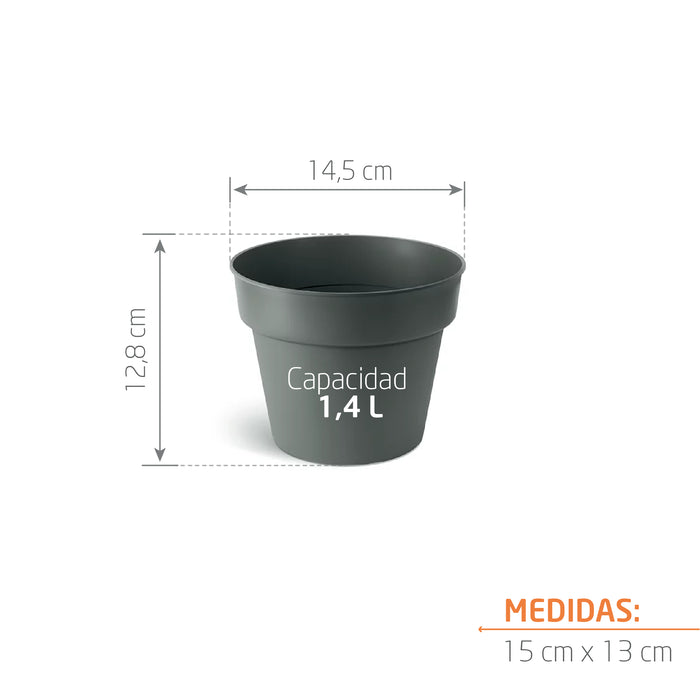 Matera Planti 15 x 13 cm gris