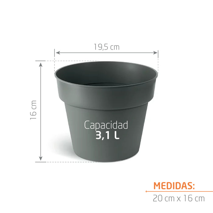 Matera Planti 20 x 16 cm gris