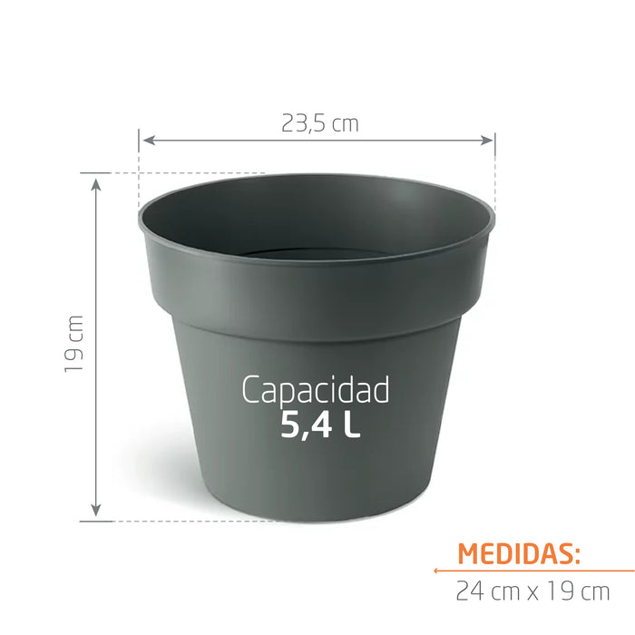 Matera Planti 24 x 19 cm gris