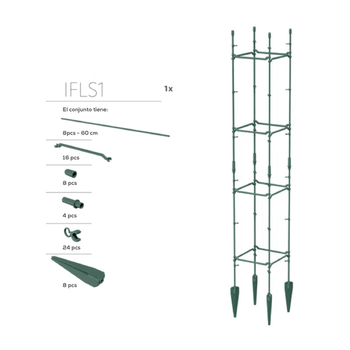 Soporte para enredaderas 21 x 120 cm