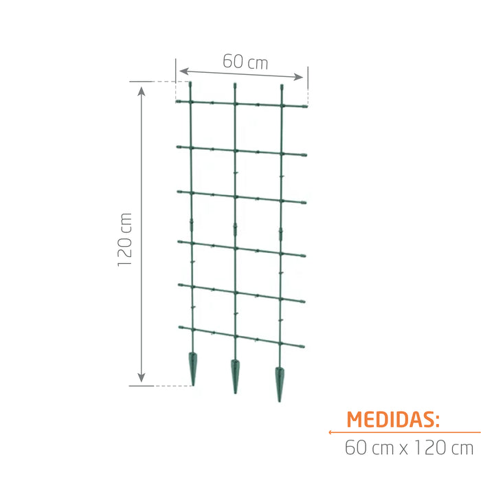 Soporte para enredaderas 60 x 120 cm