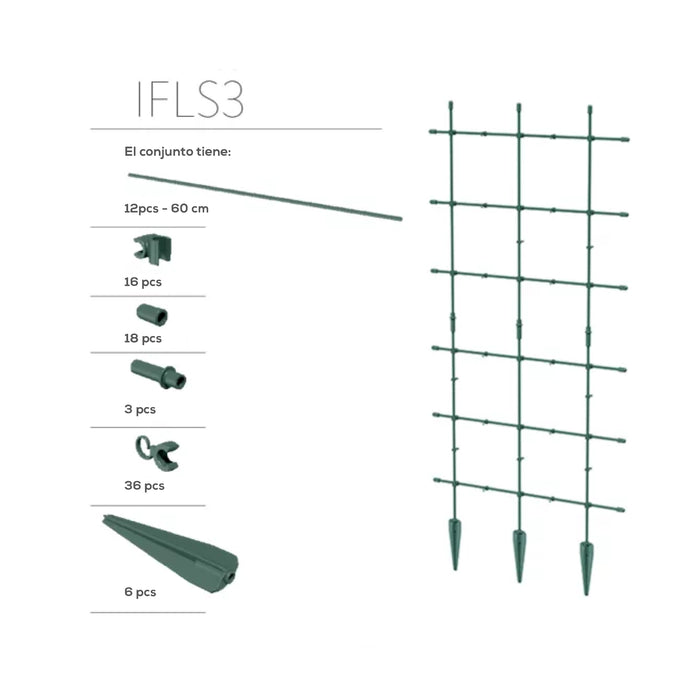 Soporte para enredaderas 60 x 120 cm