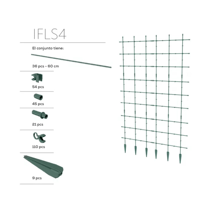 Soporte para enredaderas 60 x 180 cm