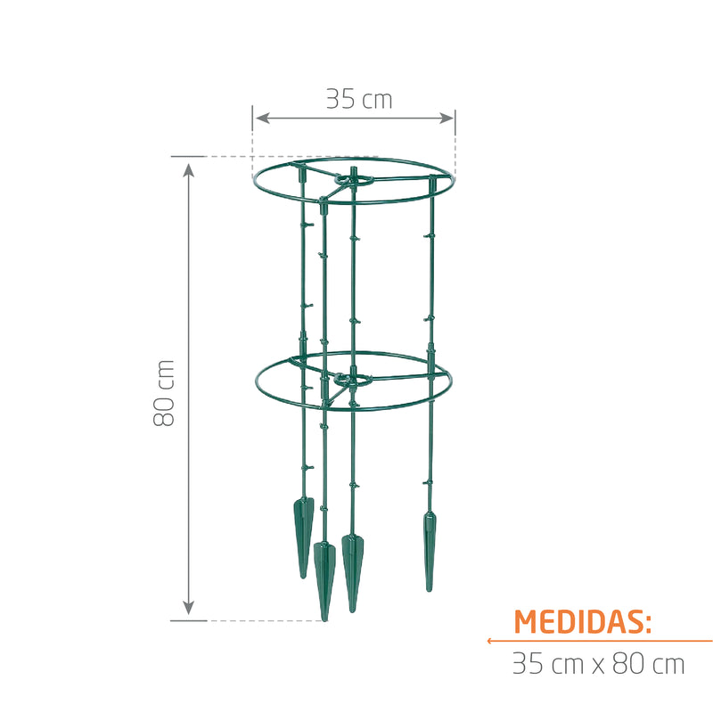 Soporte para enredaderas Circular 35 x 80 cm