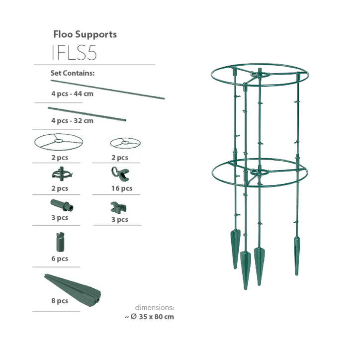 Soporte para enredaderas Circular 35 x 80 cm