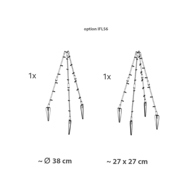 Soporte cónico para enredaderas 25 x 60 cm