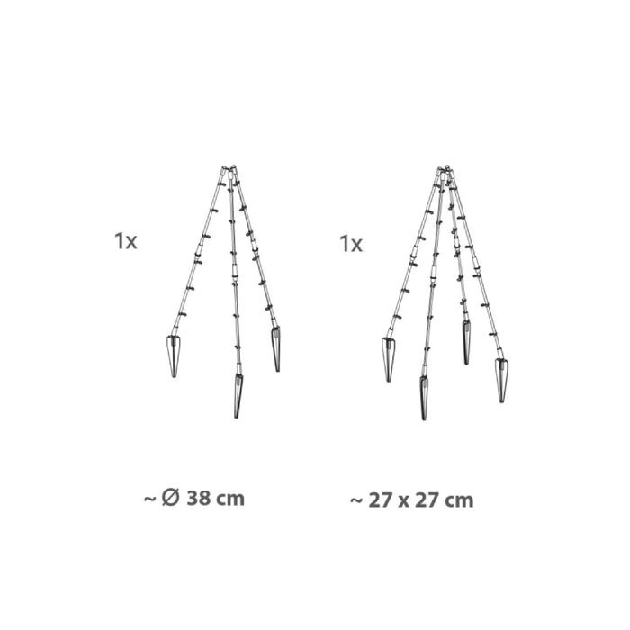 Soporte cónico para enredaderas 35 x 90 cm