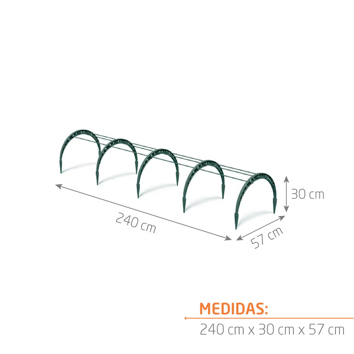 Mini invernadero 240 cm x 30 cm