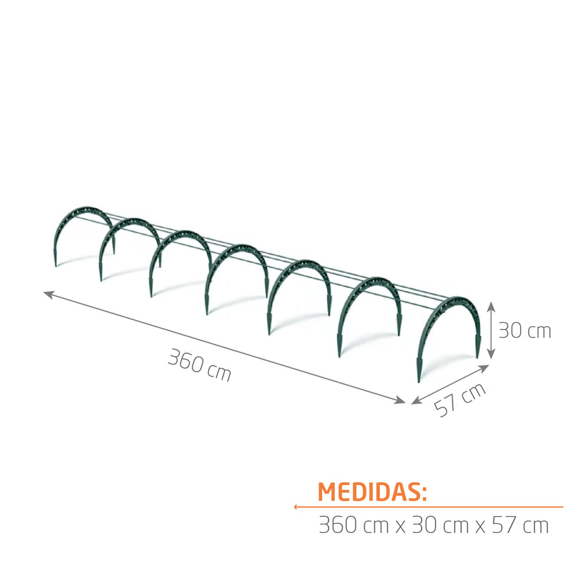 Mini invernadero para plantas 360 x 30 cm