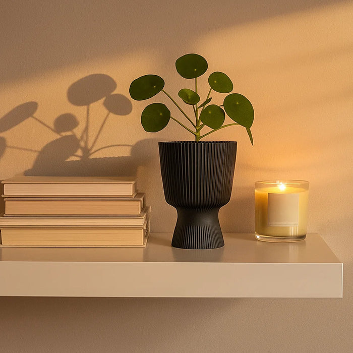 Matera Milly Round 15 x 22 cm antracita - ambiente #ia - Tumatera.co