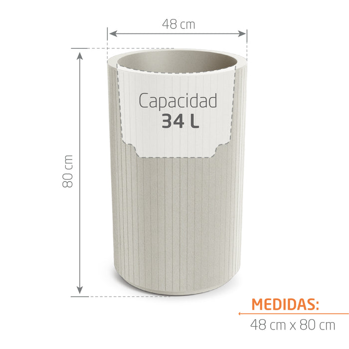 Matera Coro Round High 48 x 80 cm