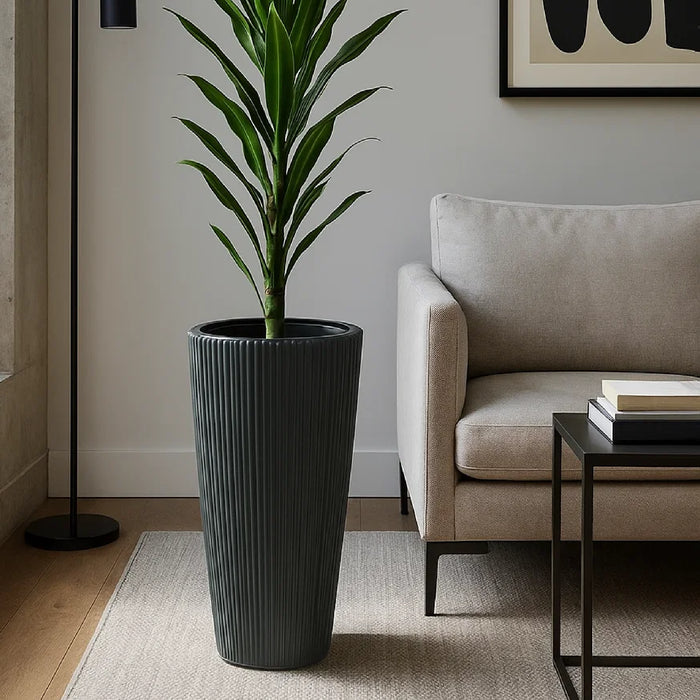 Matera Oro Round 39 x 73 cm gris - ambiente #ia - Tumatera.co