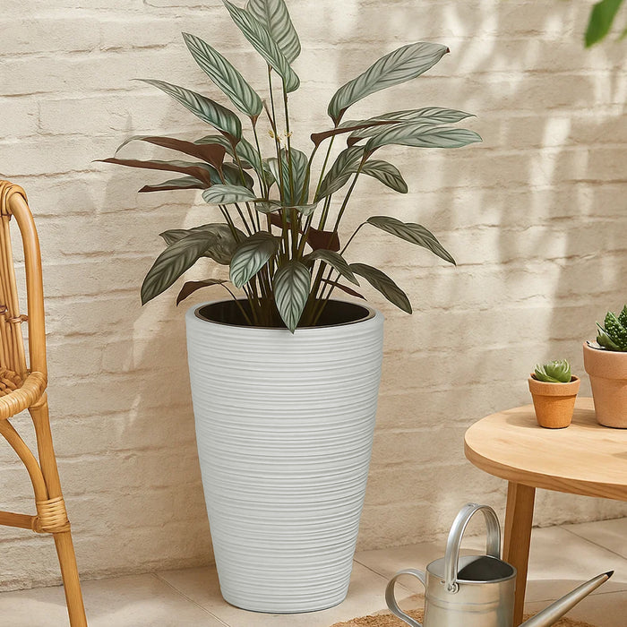 Matera Vena Round 39 x 56 cm blanco - ambiente #ia - Tumatera.co