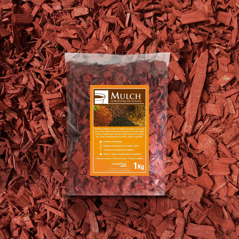 MULCH DECORATIVO ROJO 1 KG - Tumatera.co