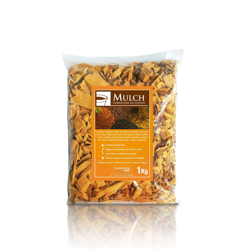 MULCH DECORATIVO AMARILLO 1 KG - Tumatera.co