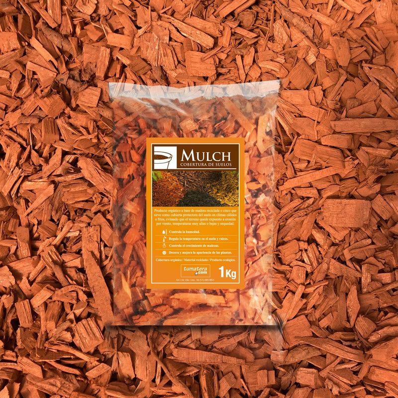 MULCH DECORATIVO NARANJA 1 KG - Tumatera.co