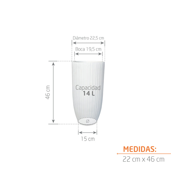 Matera Conica Alta 22 x 46 cm