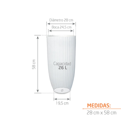 Matera Conica Alta 28 x 58 cm - Tumatera.co