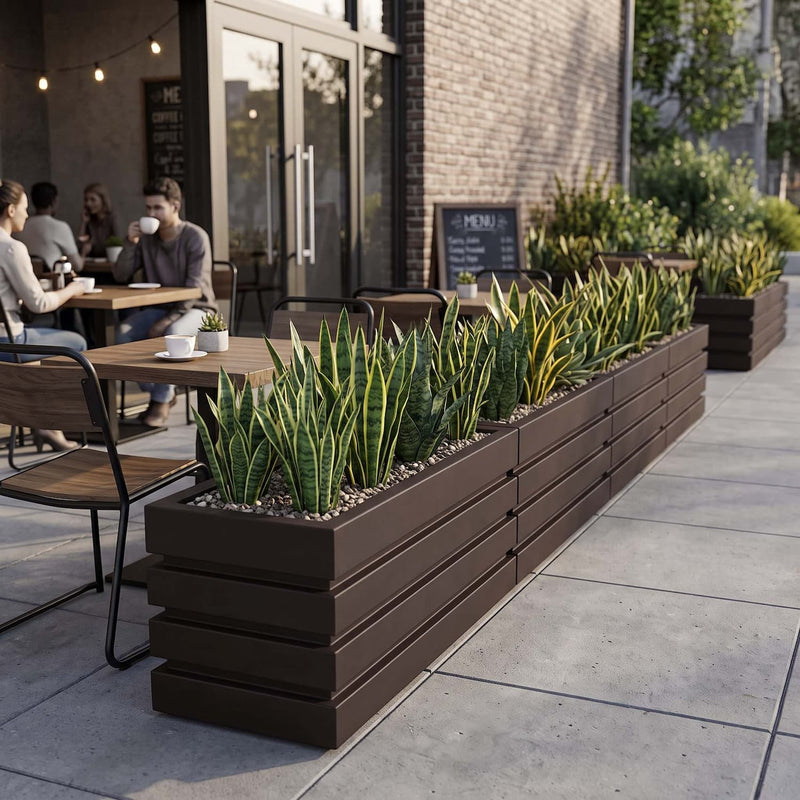 Jardinera Polietileno 90 cm - ambiente cafe #ia - Tumatera.co