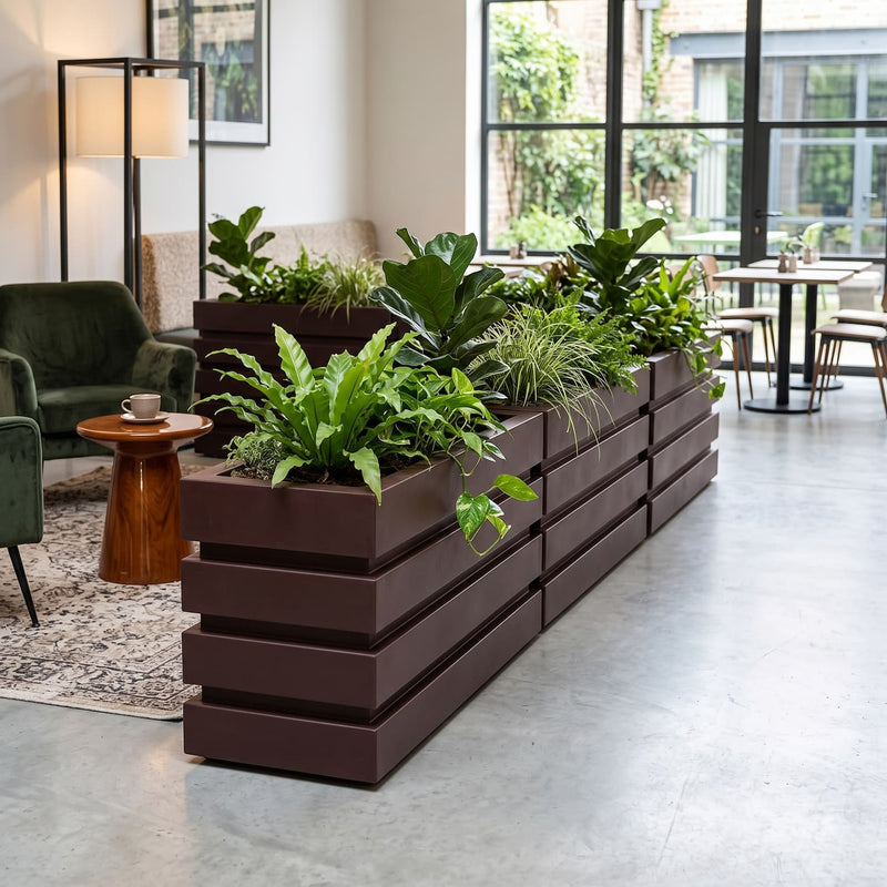 Jardinera Polietileno 100 X 45 Cm - ambiente cafe #ia - Tumatera.co