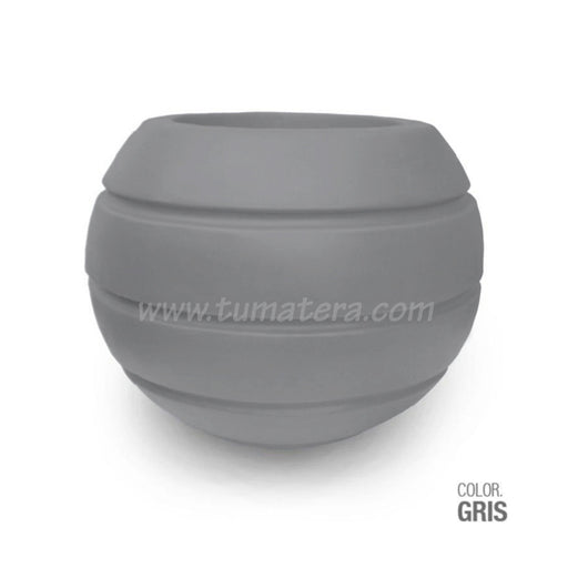 Maceta Polietileno Esfera 60 cm gris
