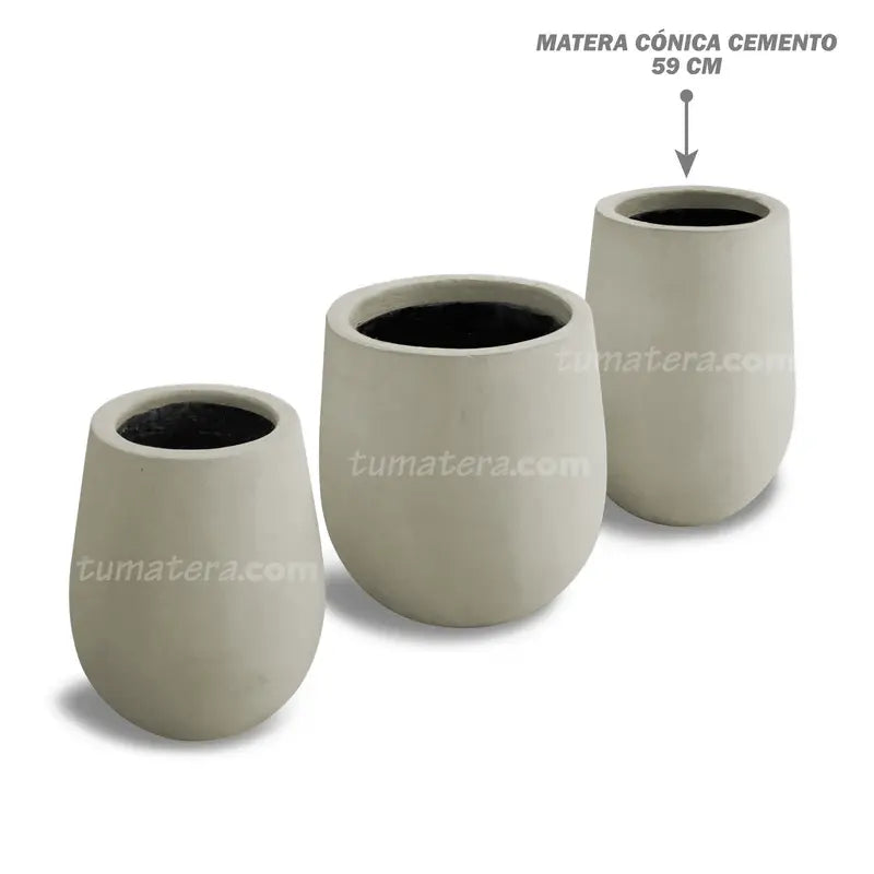 Matera Conica Cemento 59 Cm