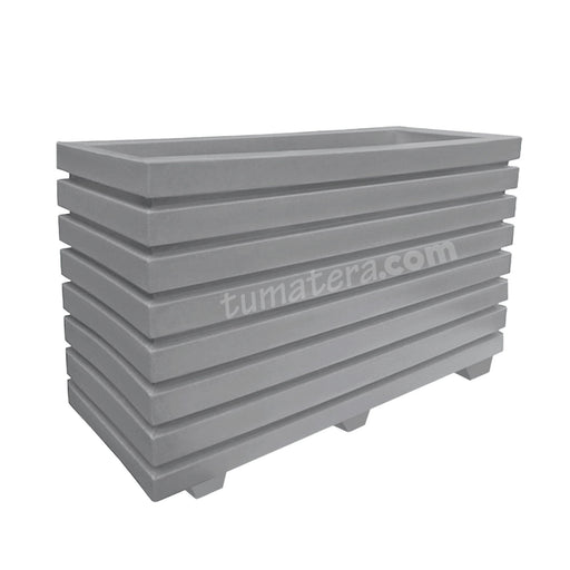 JARDINERA POLIETILENO 120 X 60 CM GRIS - Tumatera.co