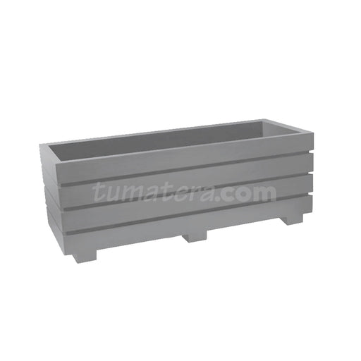Jardinera Polietileno 90 x 35 cm Gris - Tumatera.com
