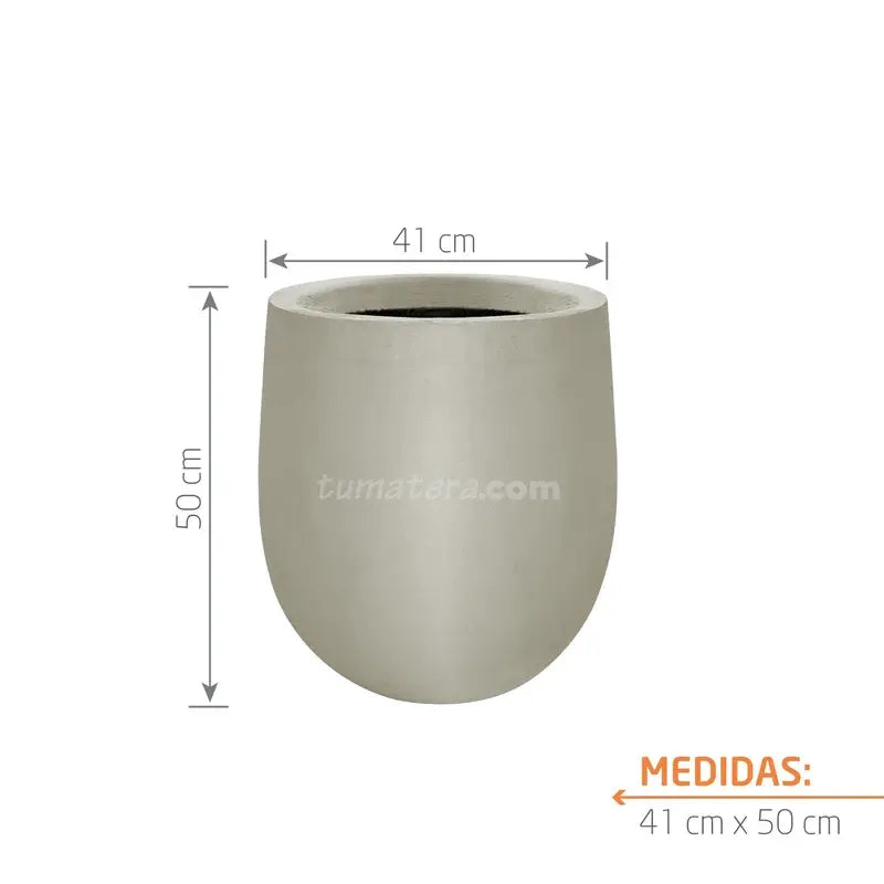 Matera Conica Cemento 50 Cm