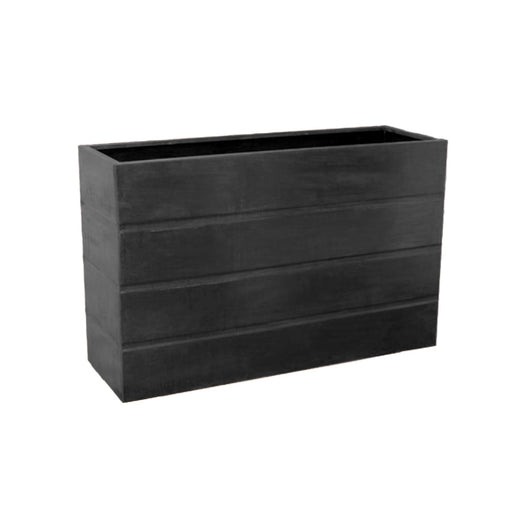 RIBBED METAL PLANTER 90 X 60 CM