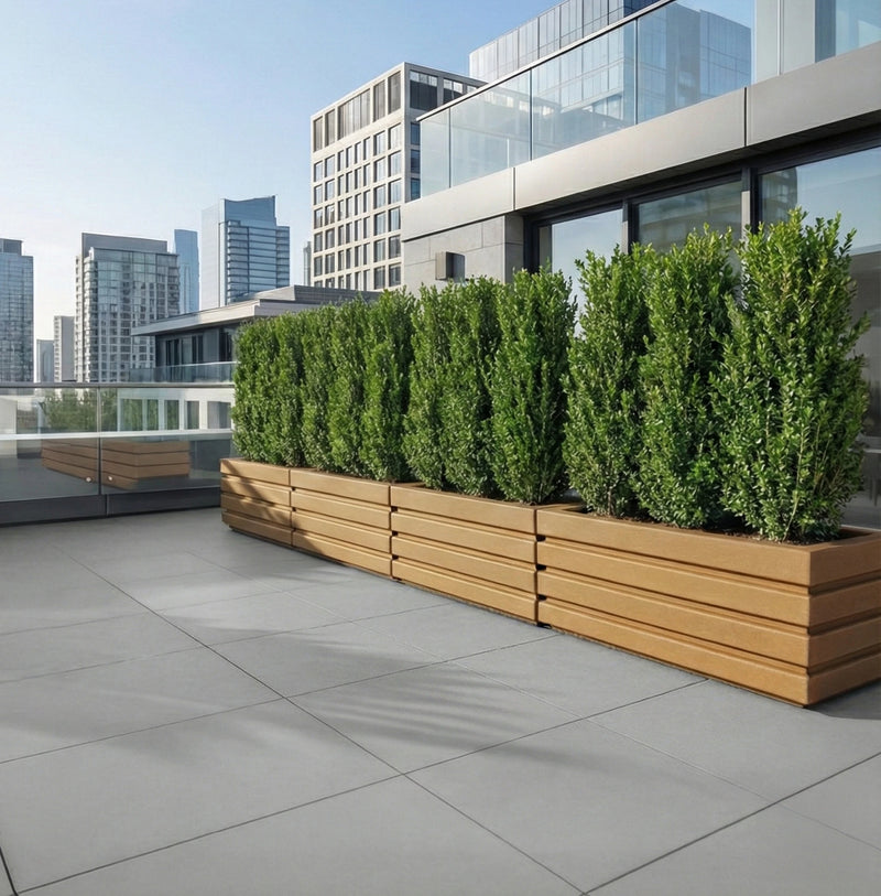 Jardinera Polietileno 90 cm - Para Proyectos Comerciales y Residenciales - Tumatera.co