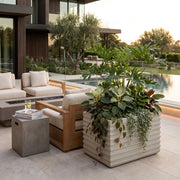 Jardinera Cemento Acanalada 60 X 40 Cm - ambiente #ia - Tumatera.co