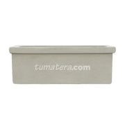 Jardinera Cemento Con Borde 80 X 35 Cm - Tumatera.co