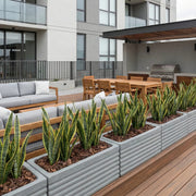 Jardinera Cemento Acanalada 100 X 35 Cm - ambiente #ia - Tumatera.co