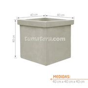 Matera Cemento Con Borde 40 Cm - Tumatera.co
