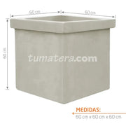 Matera Cemento Con Borde 60 Cm - Tumatera.co