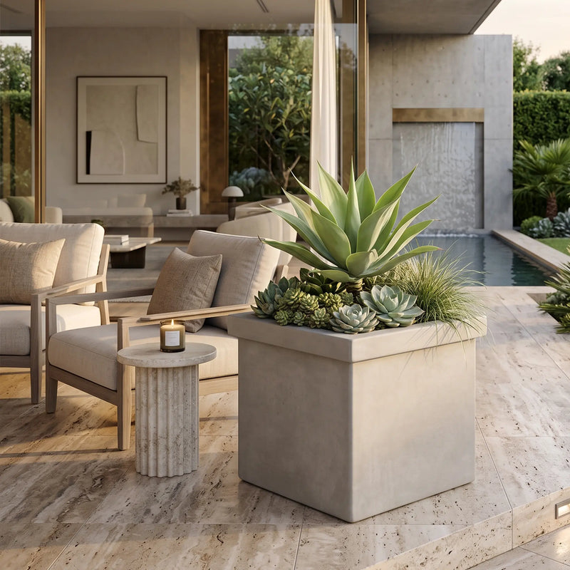 Matera Cemento Con Borde 60 Cm - ambiente #ia - Tumatera.co