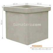 Matera Cemento Con Borde 80 Cm - Tumatera.co