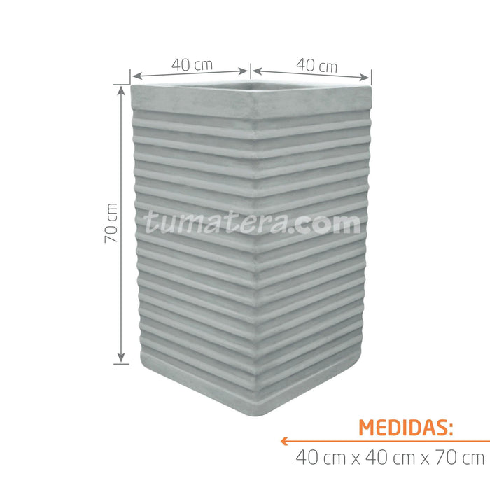 Matera Cemento Acanalada 70 Cm - Tumatera.co