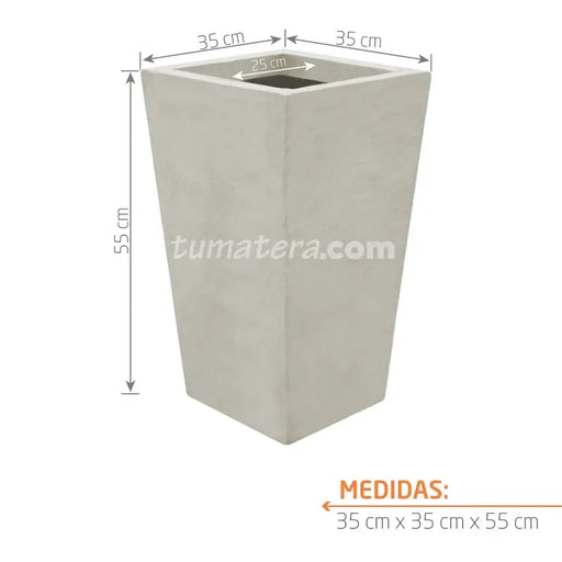 Matera Piramidal Cemento 55 Cm - Tumatera.co