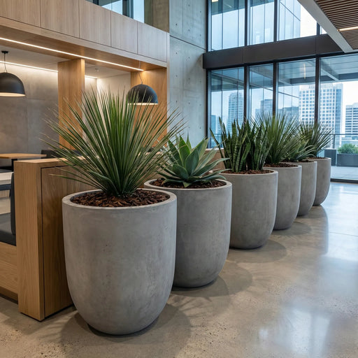 Matera Conica Cemento 60 Cm