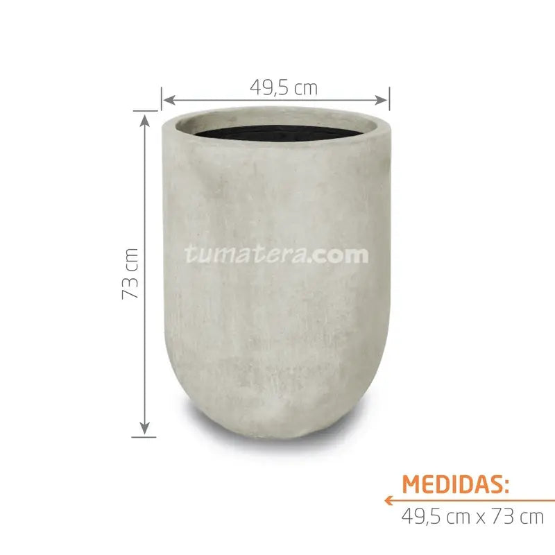 Matera Conica Cemento 73 Cm